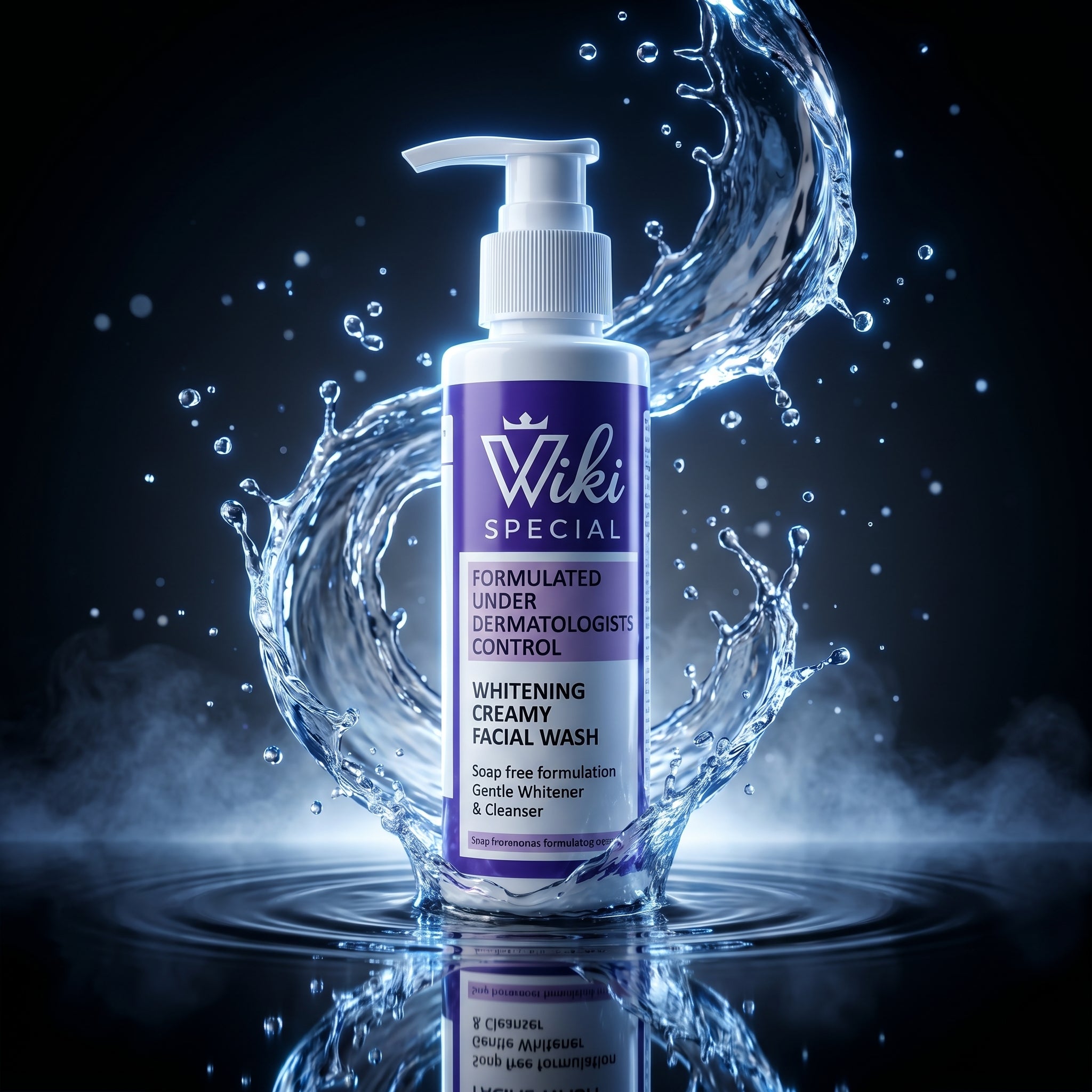 Wiki Special Whitening Creamy Facial Wash – Dermatologist Formulated, Soap-Free