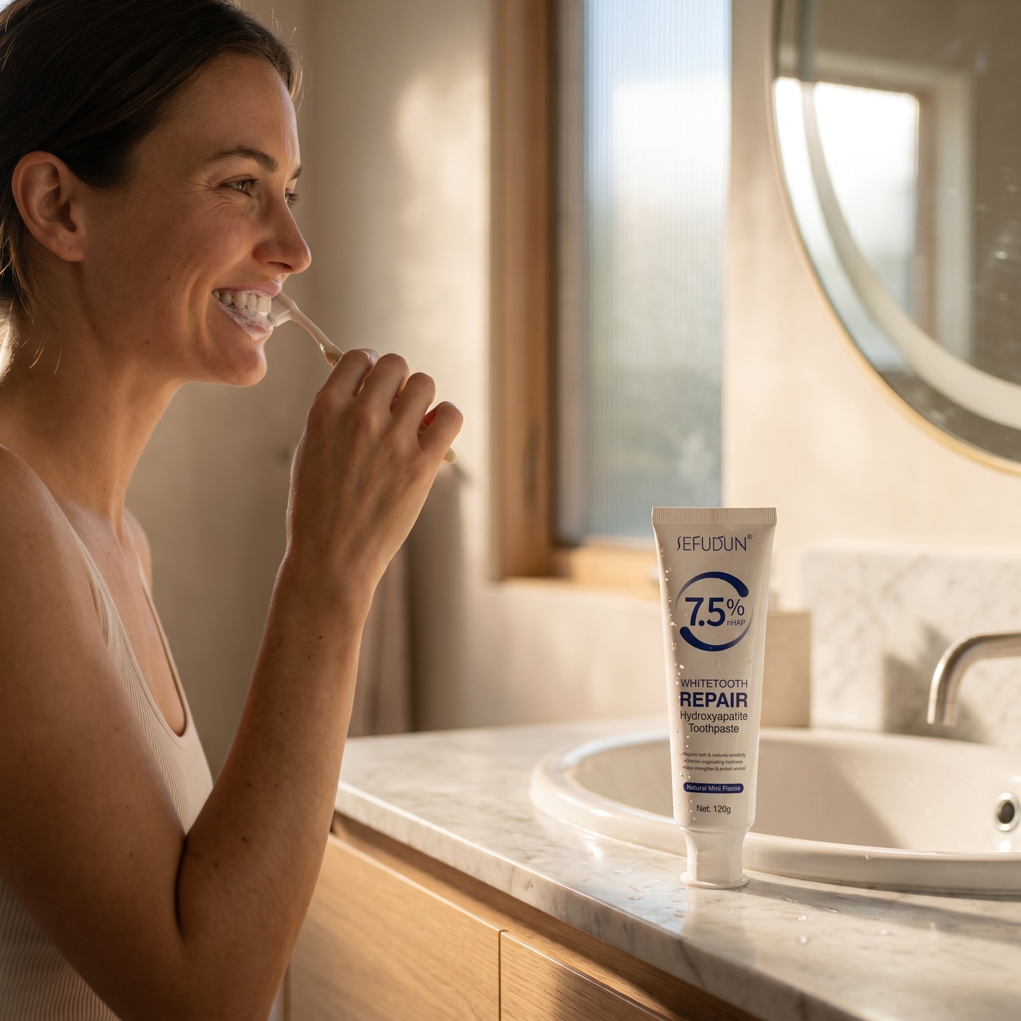 SEFUDUN Whitetooth Repair Hydroxyapatite Toothpaste 7.5% nHAP (120g)