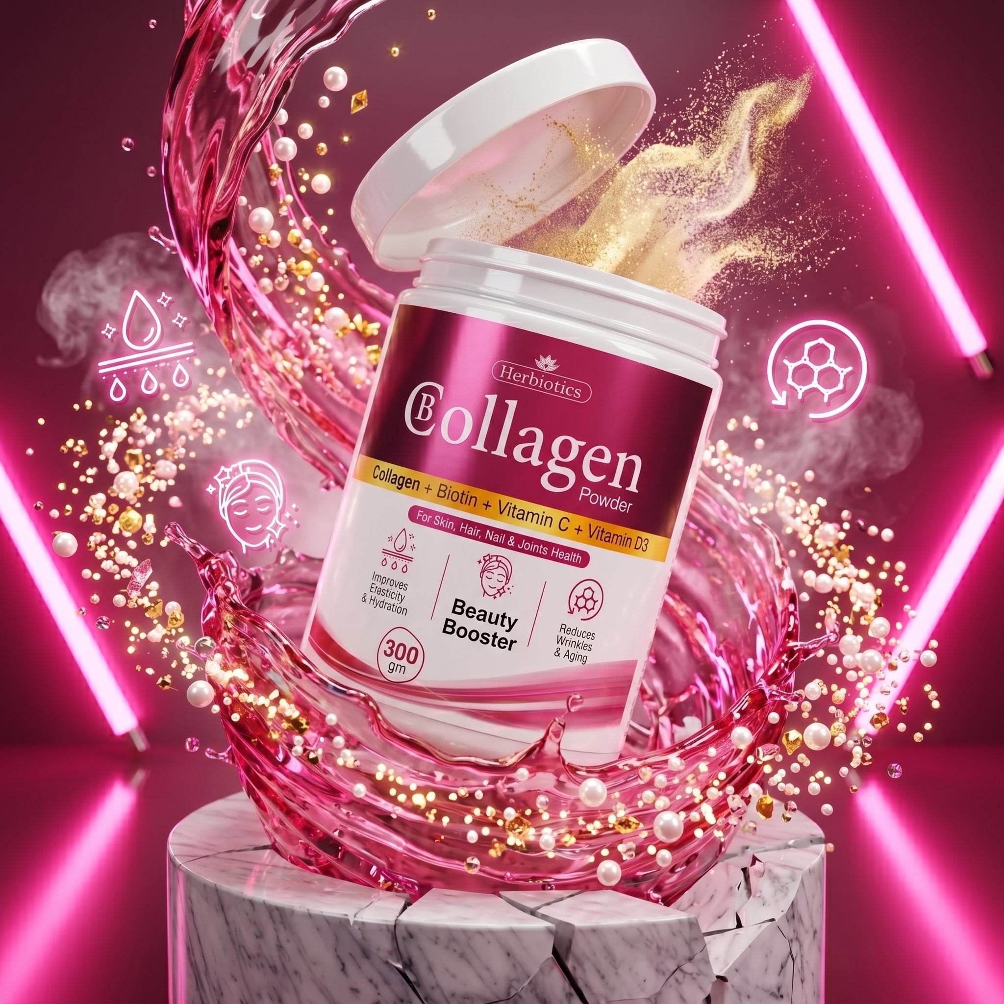 Herbiotics B Collagen Powder – Beauty Booster (300g)