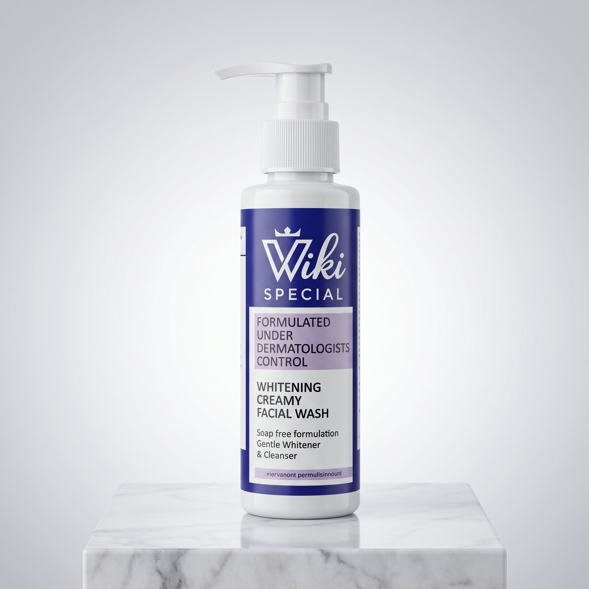 Wiki Special Whitening Creamy Facial Wash – Dermatologist Formulated, Soap-Free